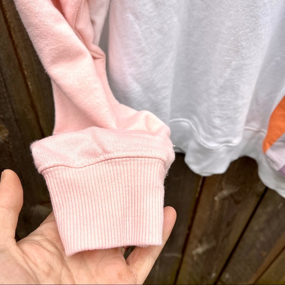 *WILDFOX | Knit Grapefruit Stripe Long Sleeve Coordinating Pullover Size L - Picture 5 of 11